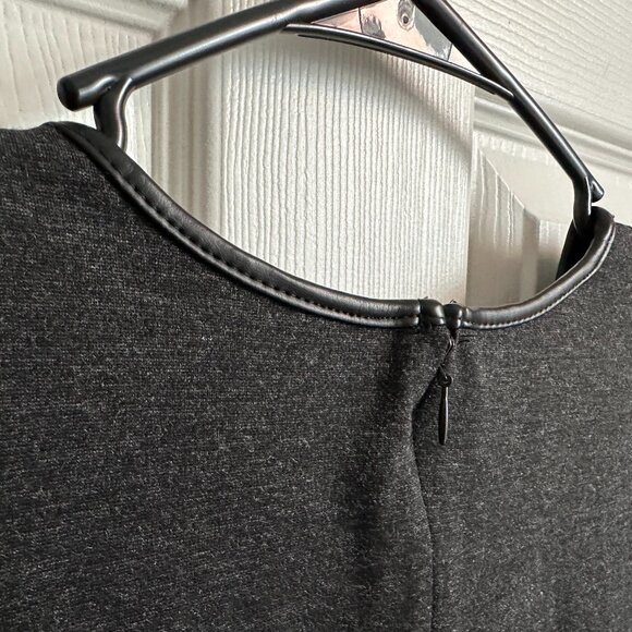 Lauren Ralph Lauren XL Gray Sleeveless Fit Flare Flounce Ponte Knit Dress - Picture 5 of 7